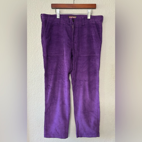 Stray Rats Corduroy Straight Leg‎ Fatigue Pant With Zipper Size 32 - Picture 1 of 6